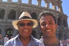 With Maestro Naboré in Rome